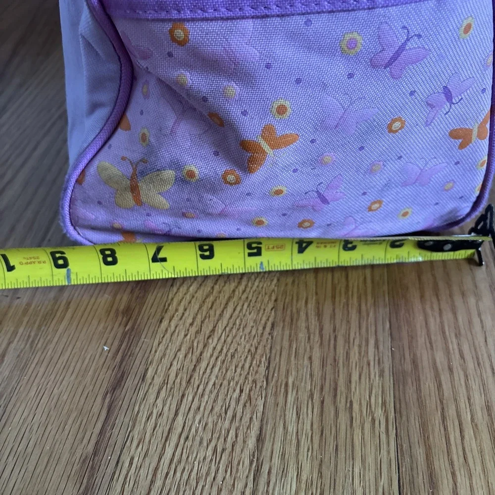 Vtg Care Bears Duffle Bag Tote Pink & Purple Overnight Love A Lot Friend Retro